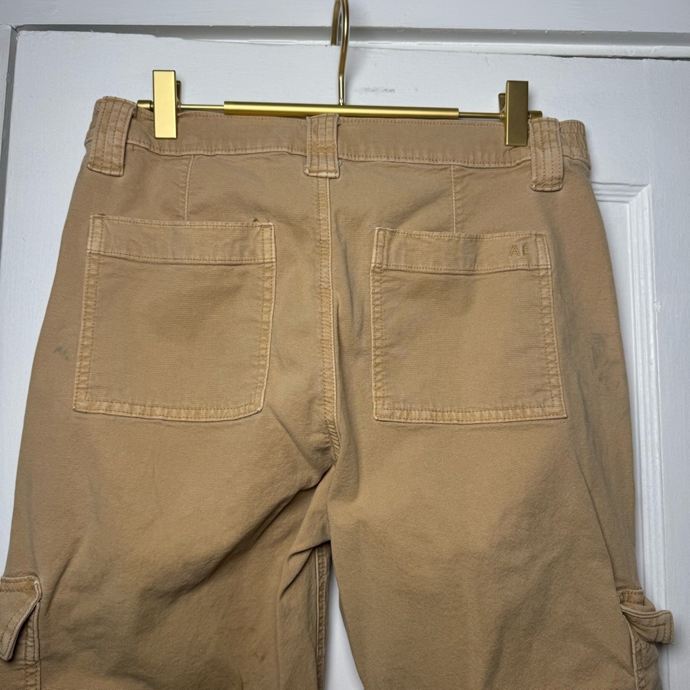 American Eagle Stretch Cargo Straight Pant Khaki 8 Long - Picture 10 of 15